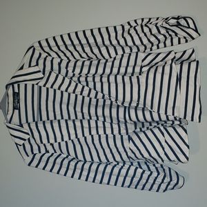 Jacket Black and White Stripes